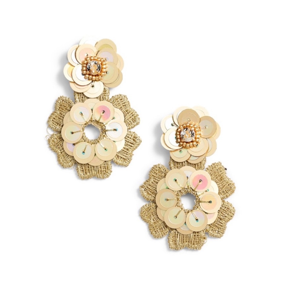 Kate Spade Posy Grove Sequin Drop Earrings